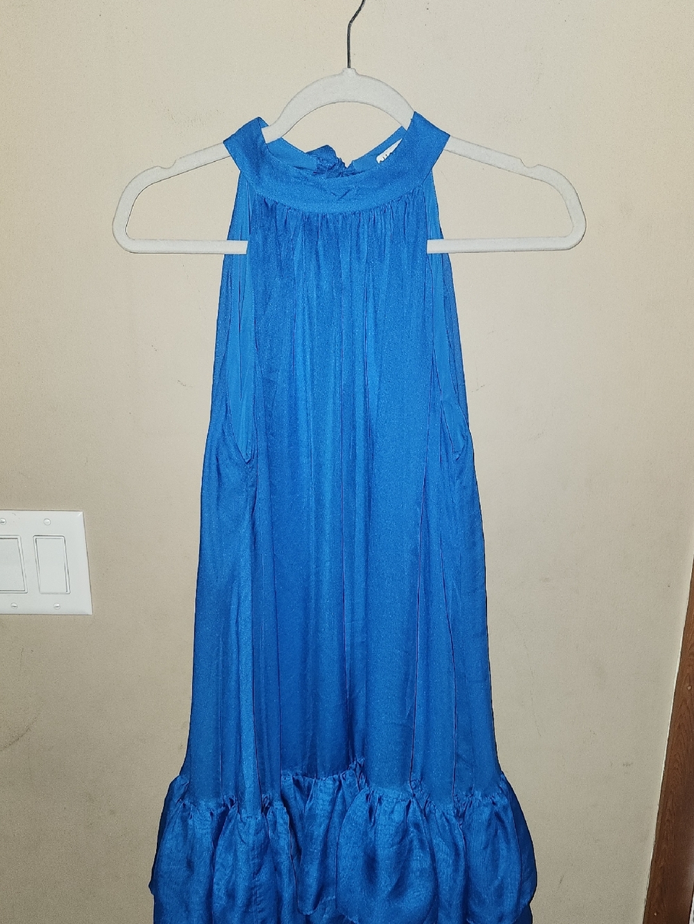 Alice + Olivia Erna Ruffle Hem Minidress Size Medium.